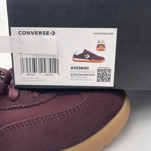 Converse WMNS RUN STAR TRAINER OX BLOODSTONE/EGRET/WHITE A13360C Sneakers - Picture 16 of 16